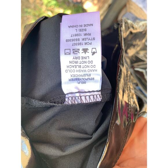 Shinestar NWT Women's Black Patton Mini Skirt - Sz Large - Picture 8 of 8